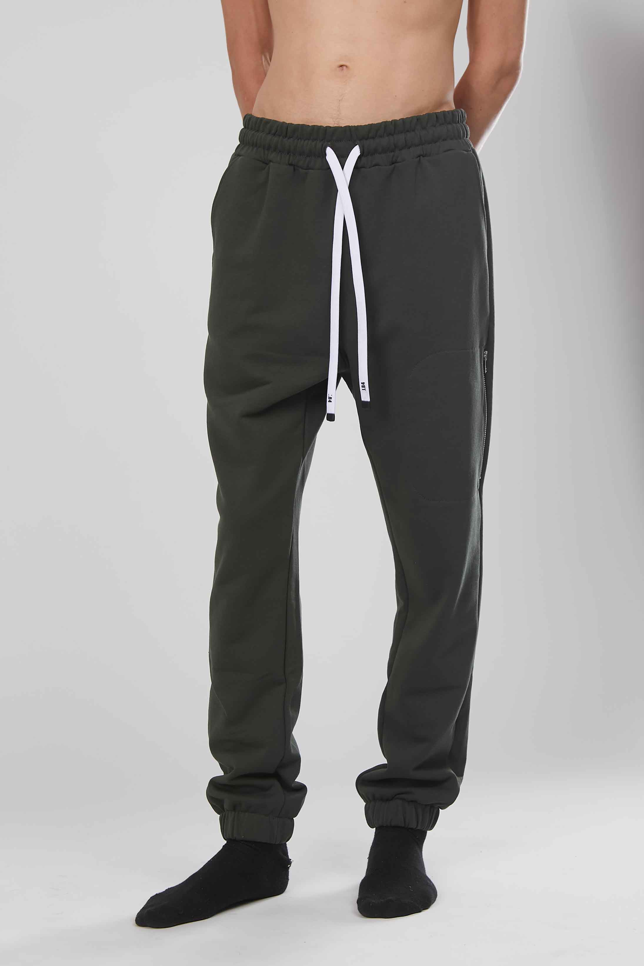 PANTALONI ZIP LATERALE GREEN