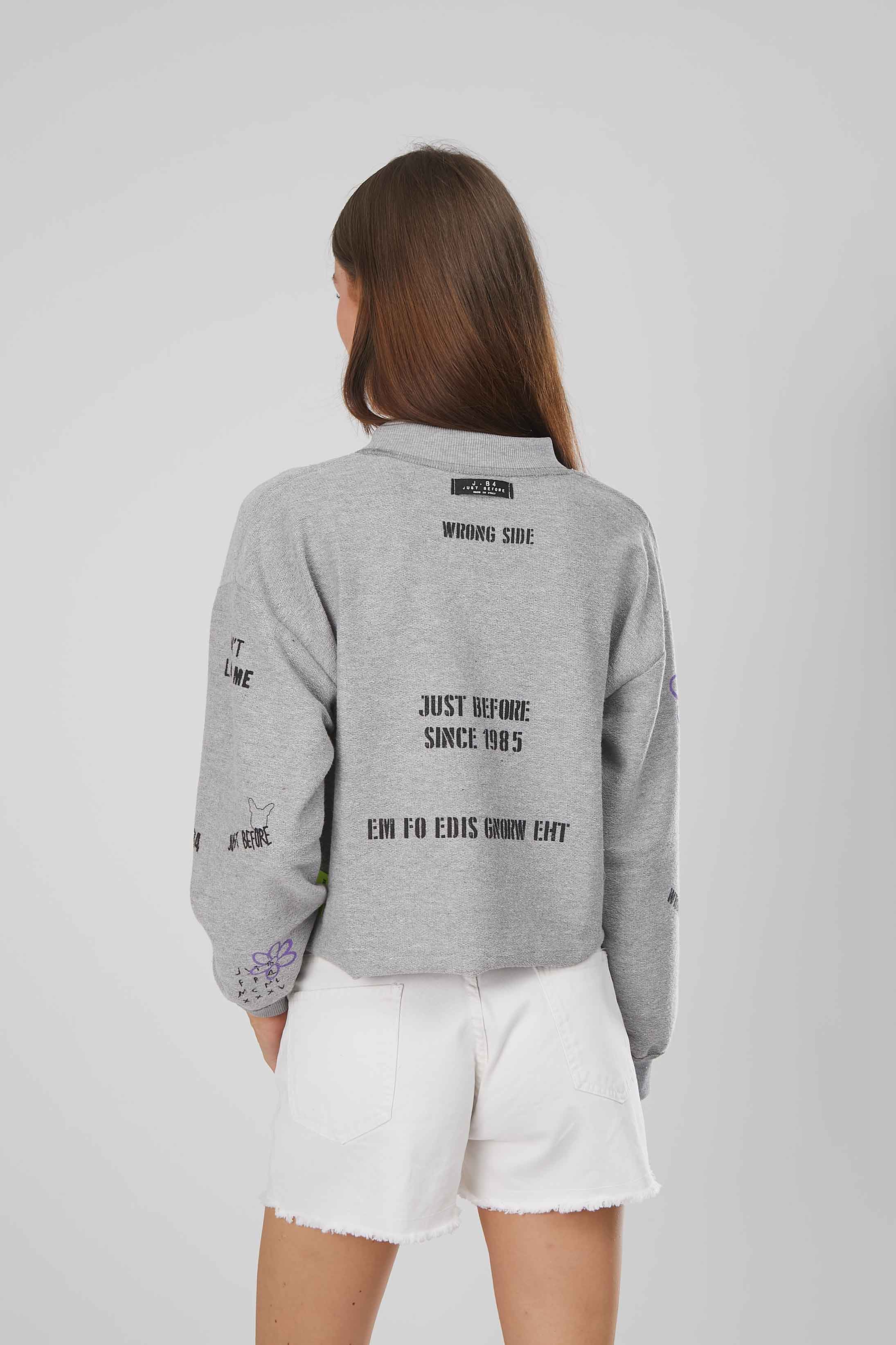 FELPA DOUBLE FACE CROPPED