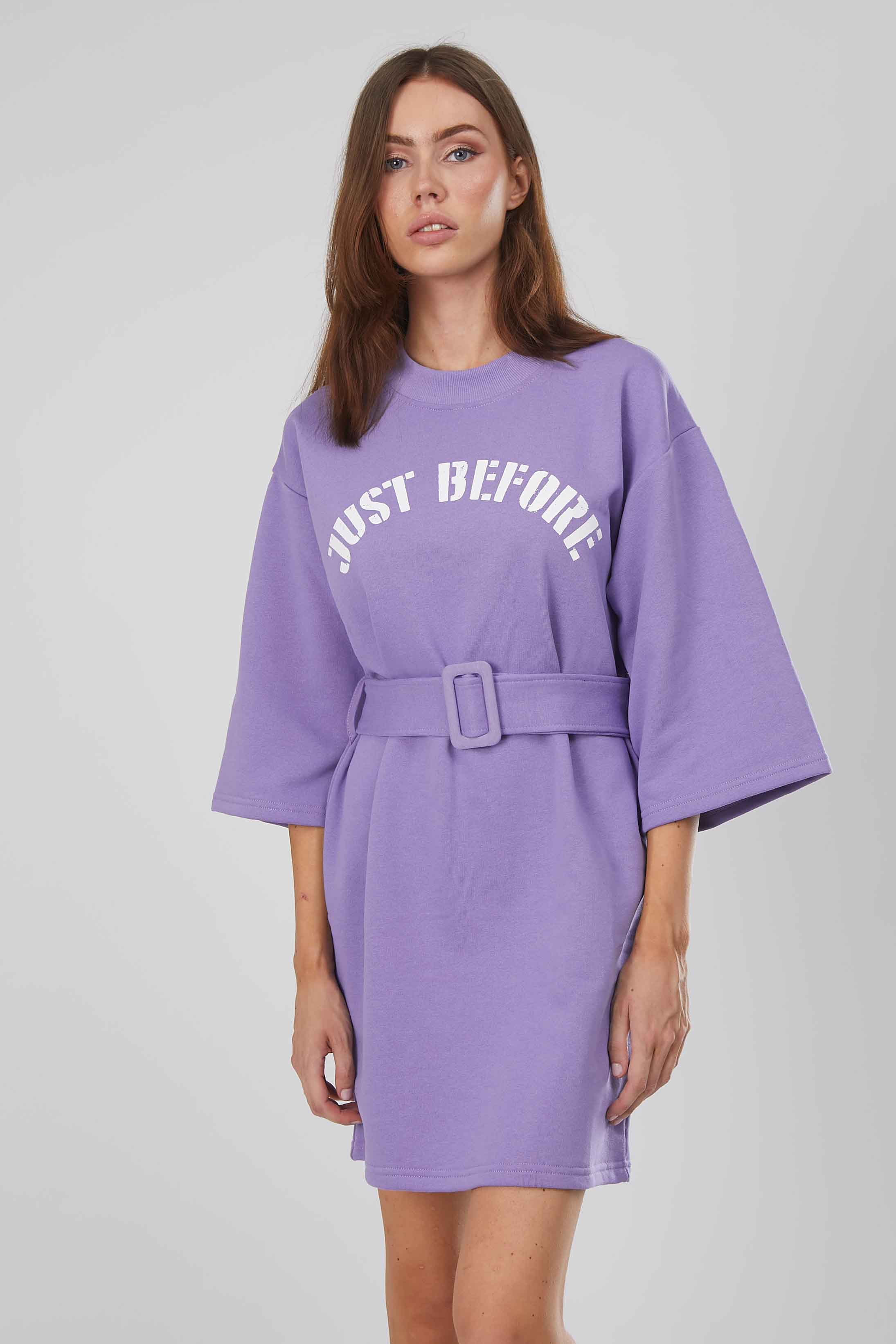 FELPA ABITO CON CINTURA LILIAC