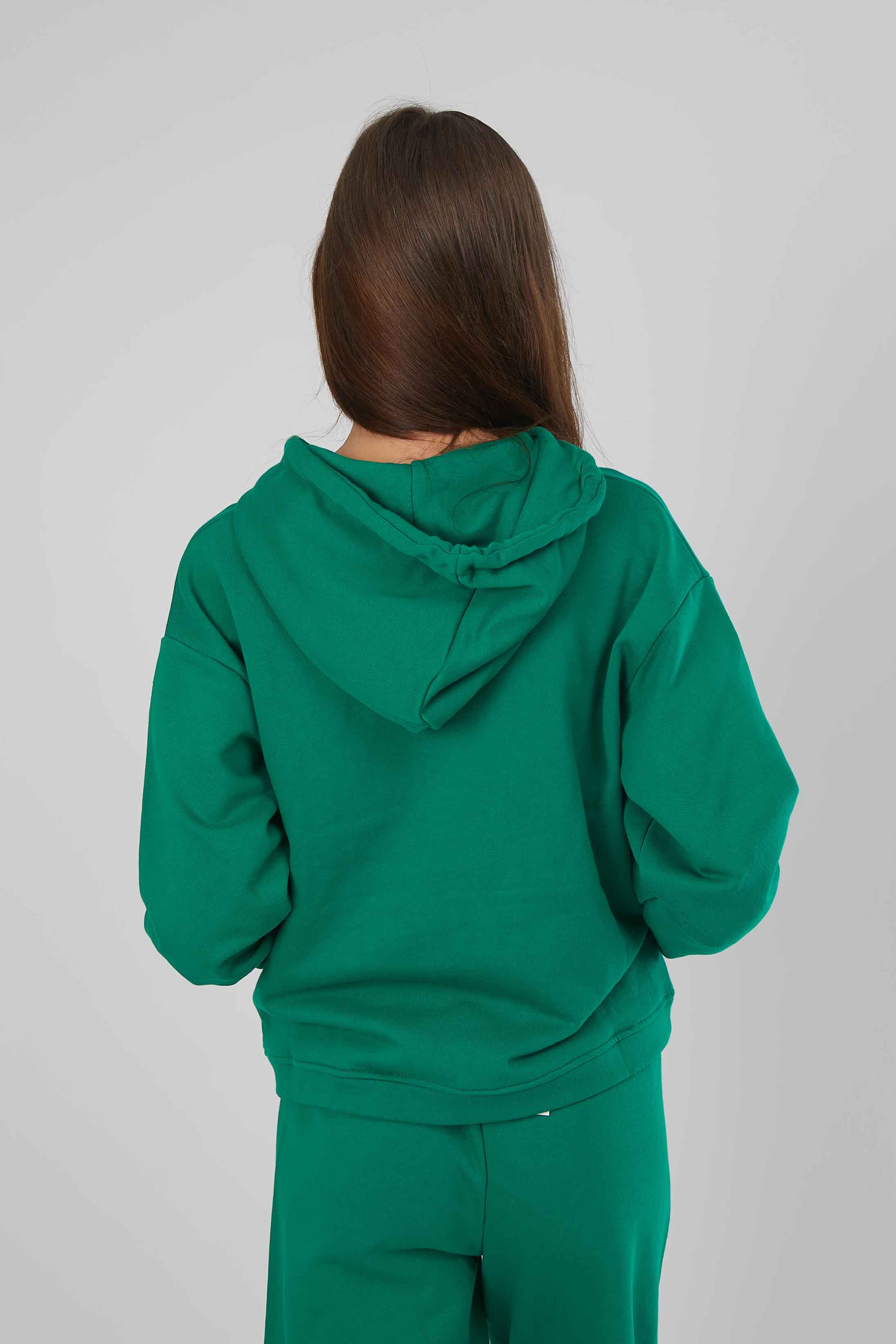 FELPA ZIP J.B4 GREEN