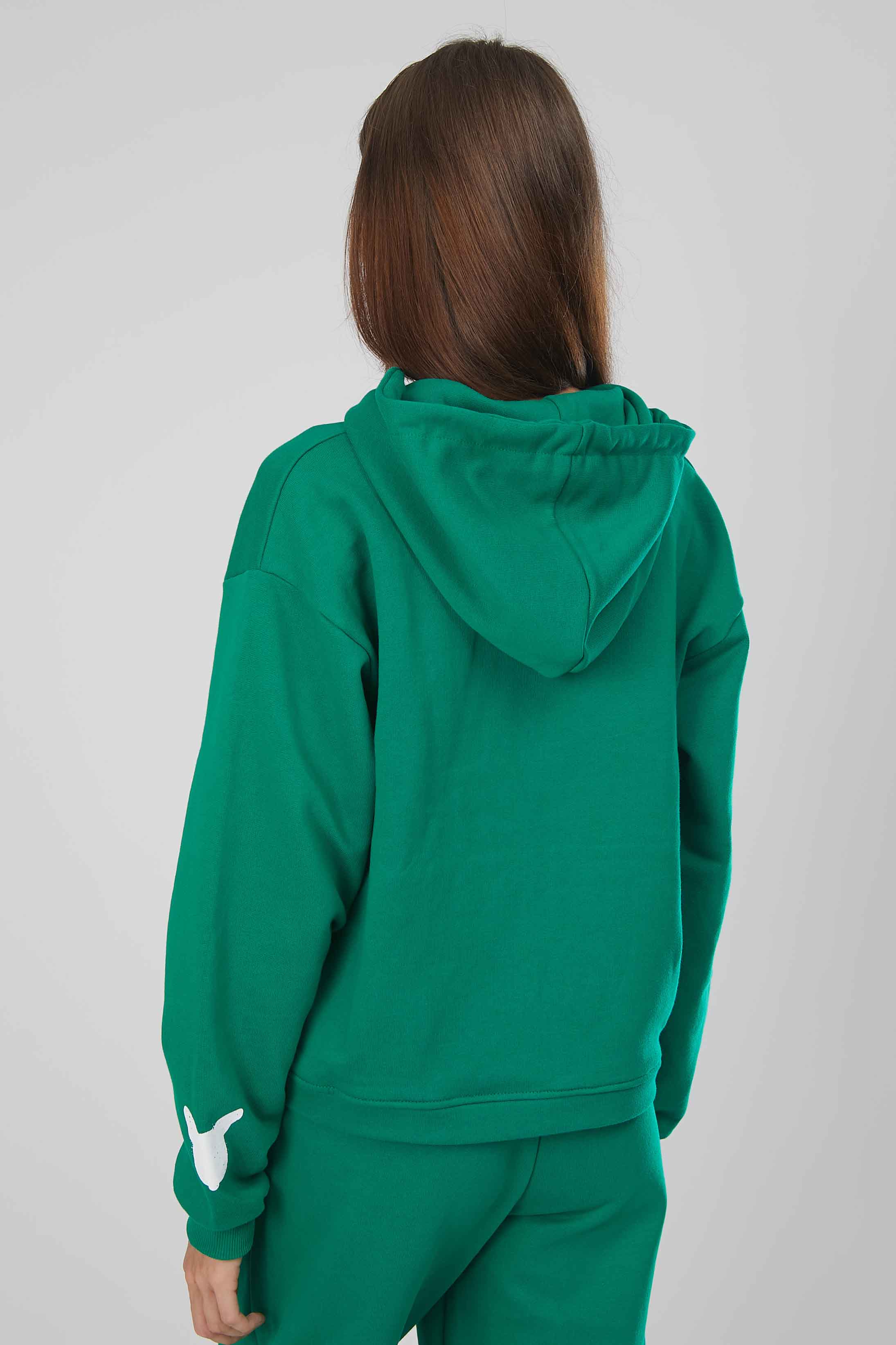 FELPA ZIP J.B4 GREEN