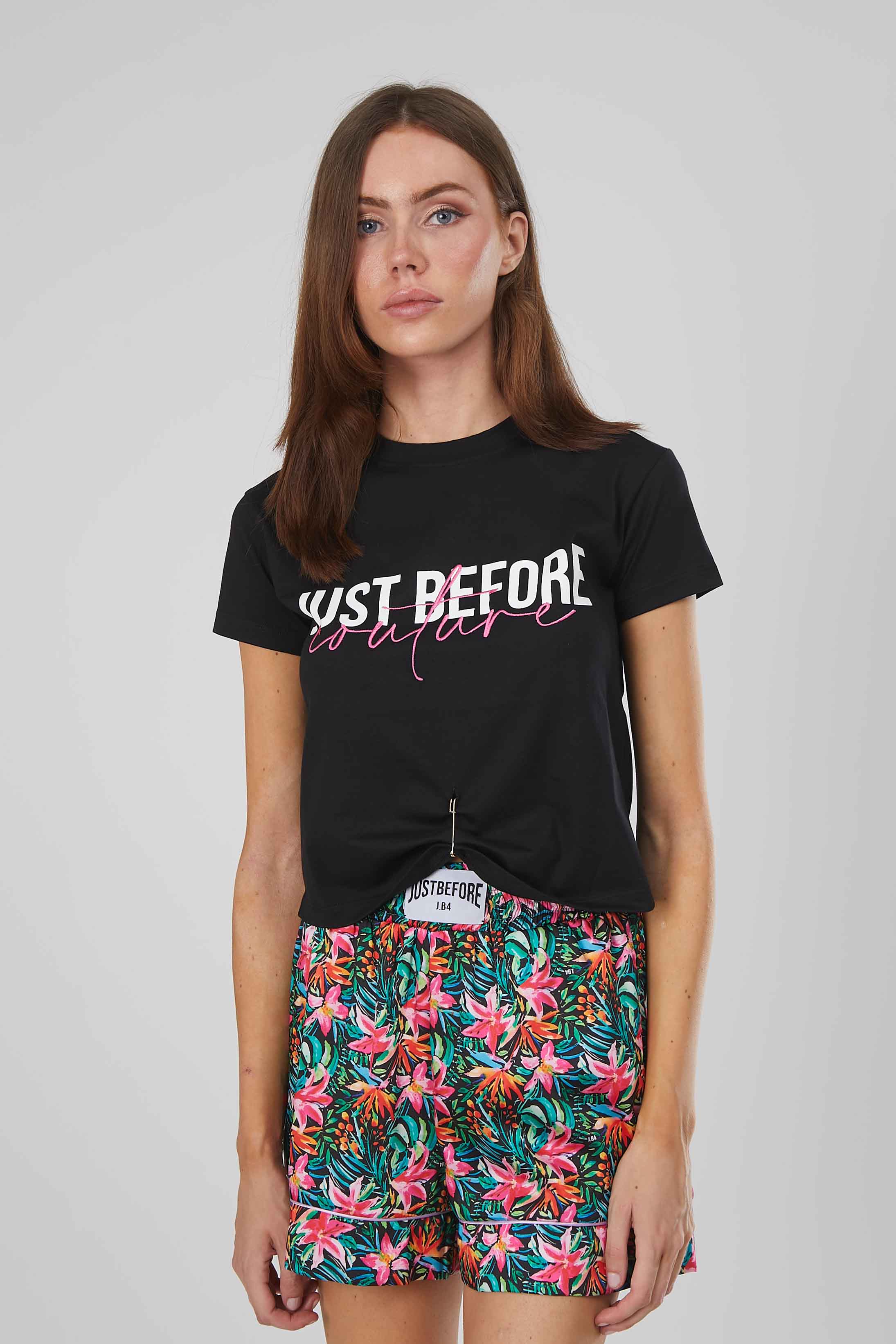 T-SHIRT J.B4 COUTURE SPILLA BLACK