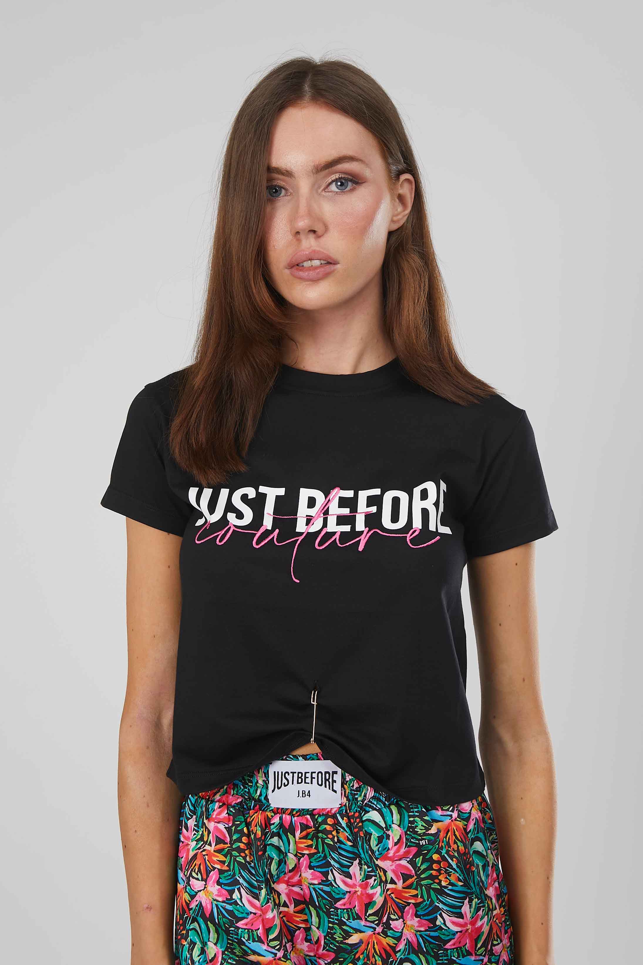 T-SHIRT J.B4 COUTURE SPILLA BLACK