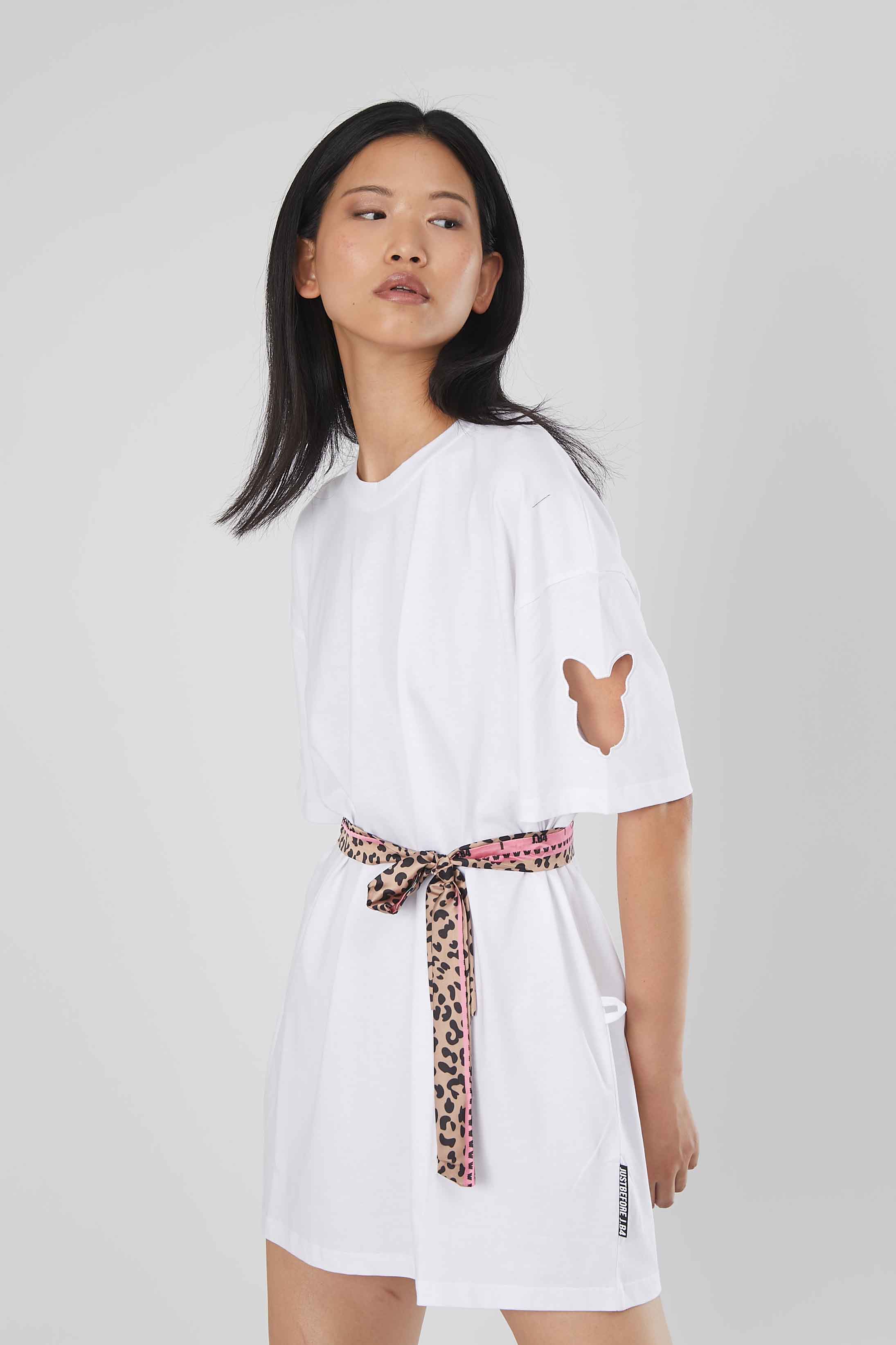 T-SHIRT OVER PITTBULL RICAMO WHITE