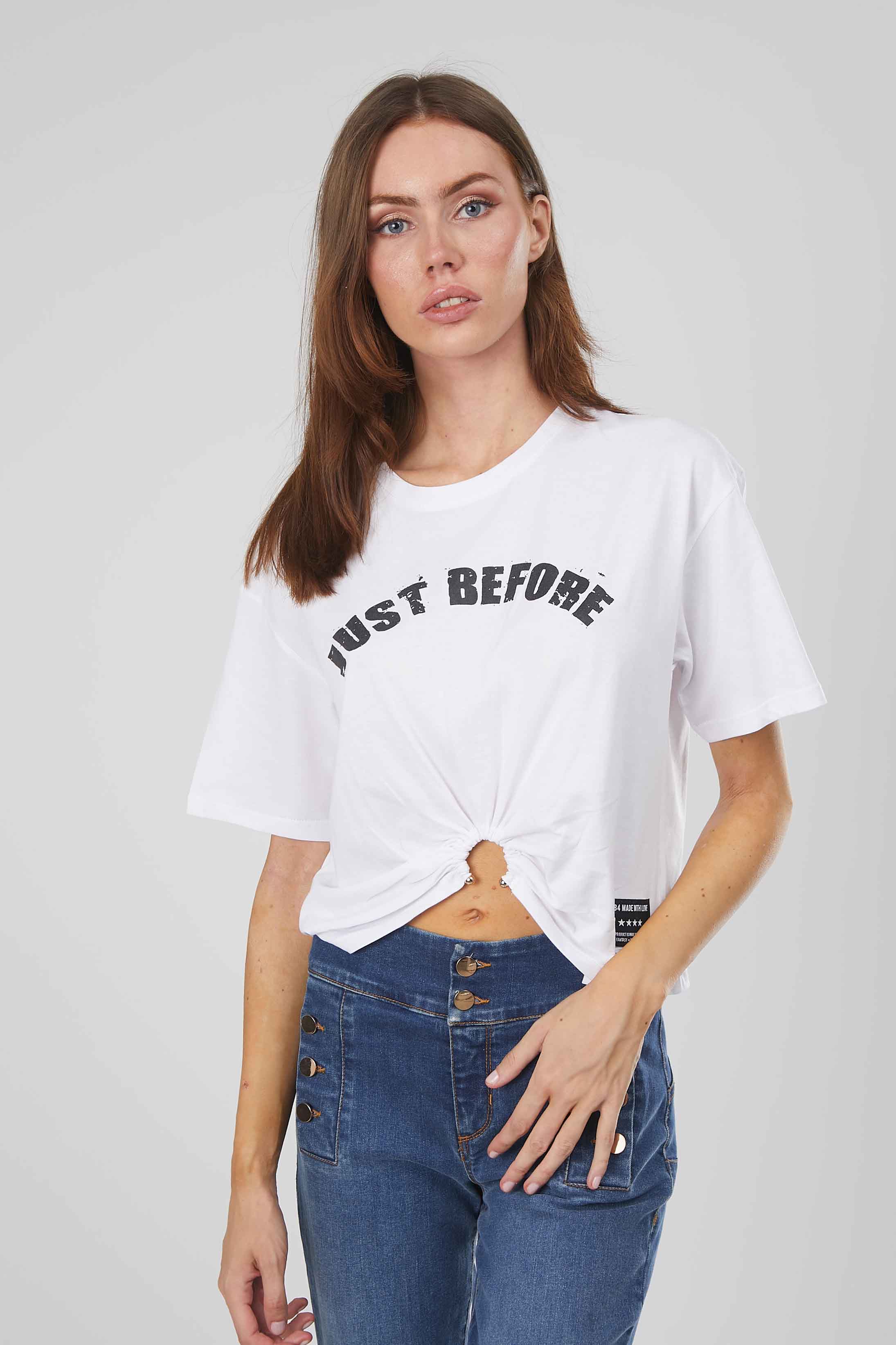 T-SHIRT CON ANELLO WHITE