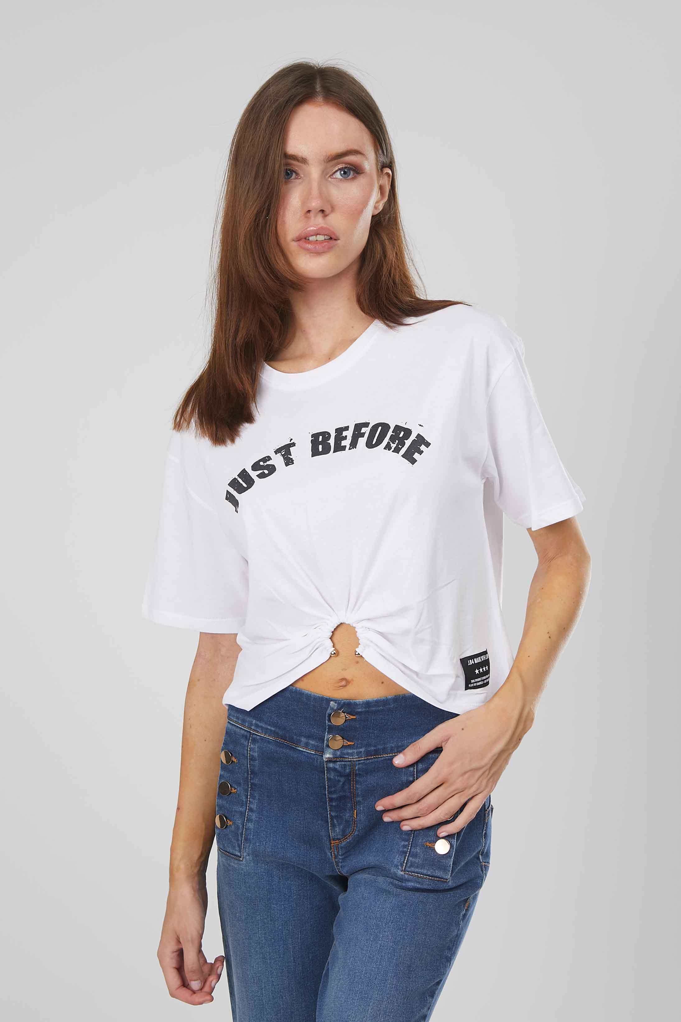 T-SHIRT CON ANELLO WHITE