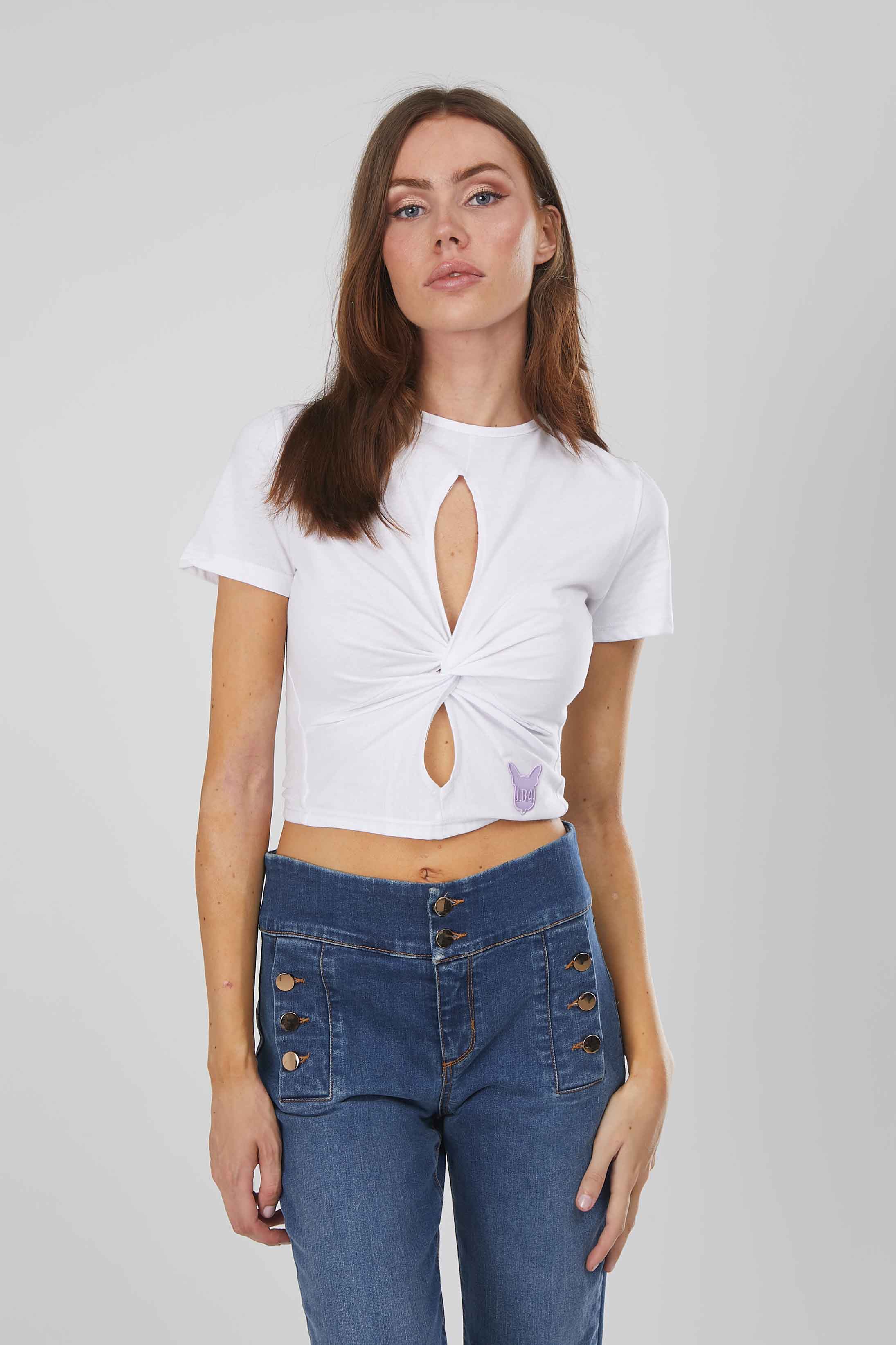 T-SHIRT INCROCIO WHITE