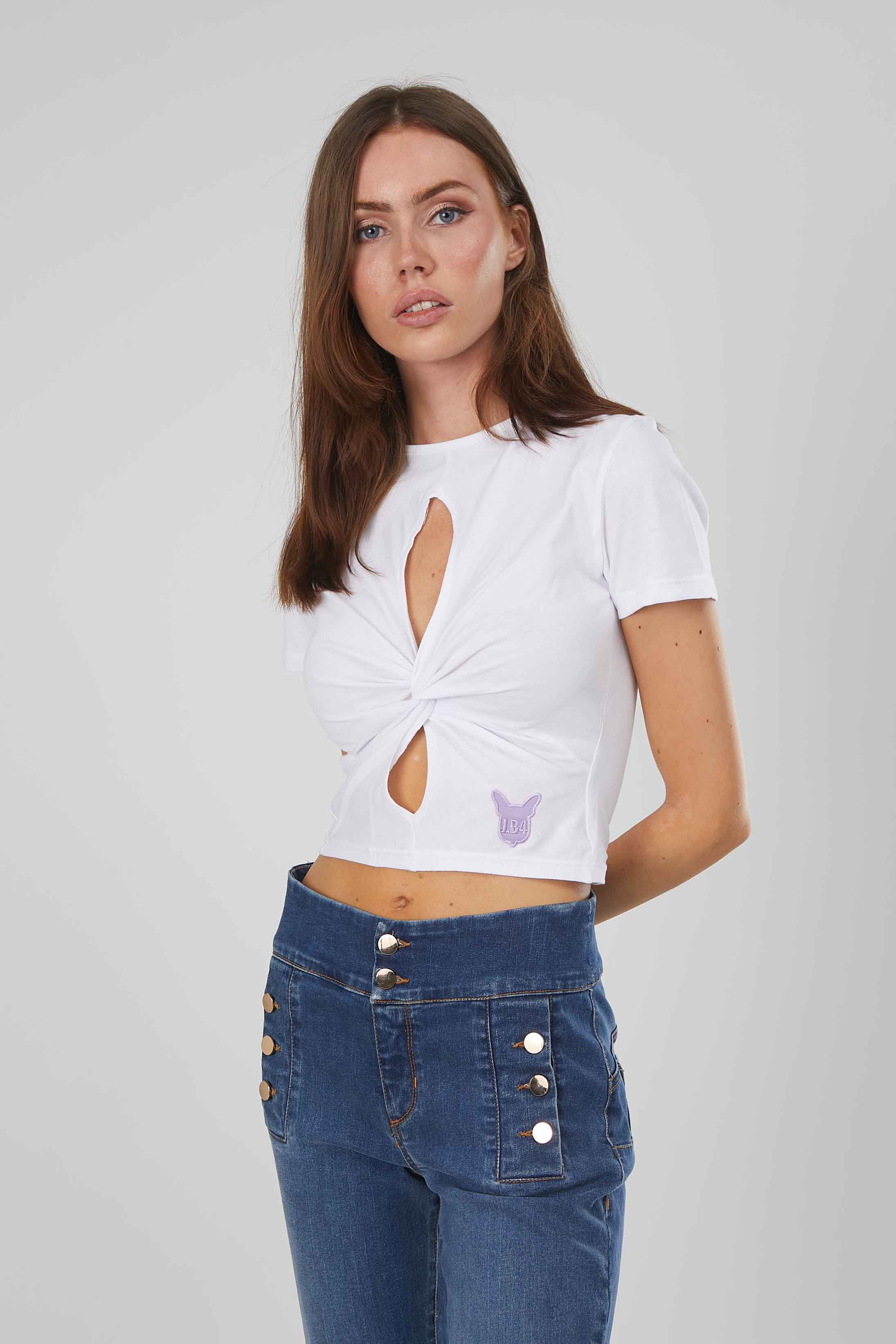 T-SHIRT INCROCIO WHITE