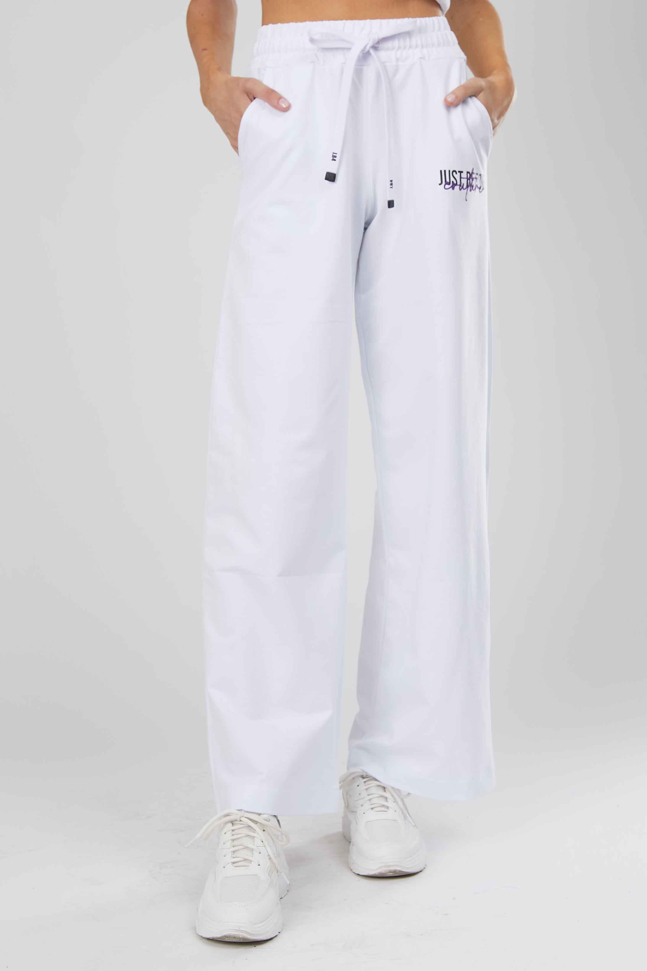PANTALONI PALAZZO COUTURE WHITE