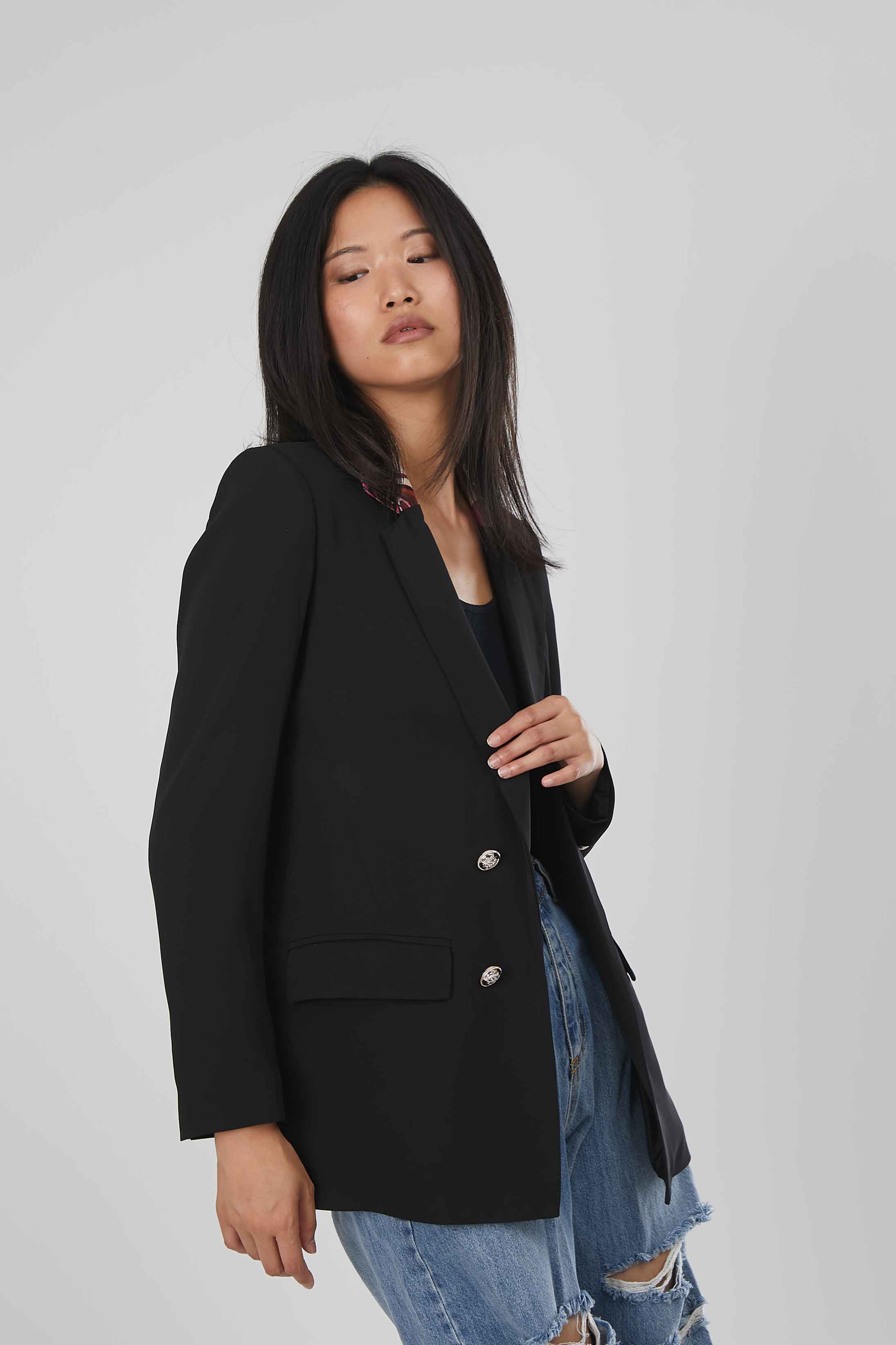 BLAZER BLACK COLLETTO FANTASIA