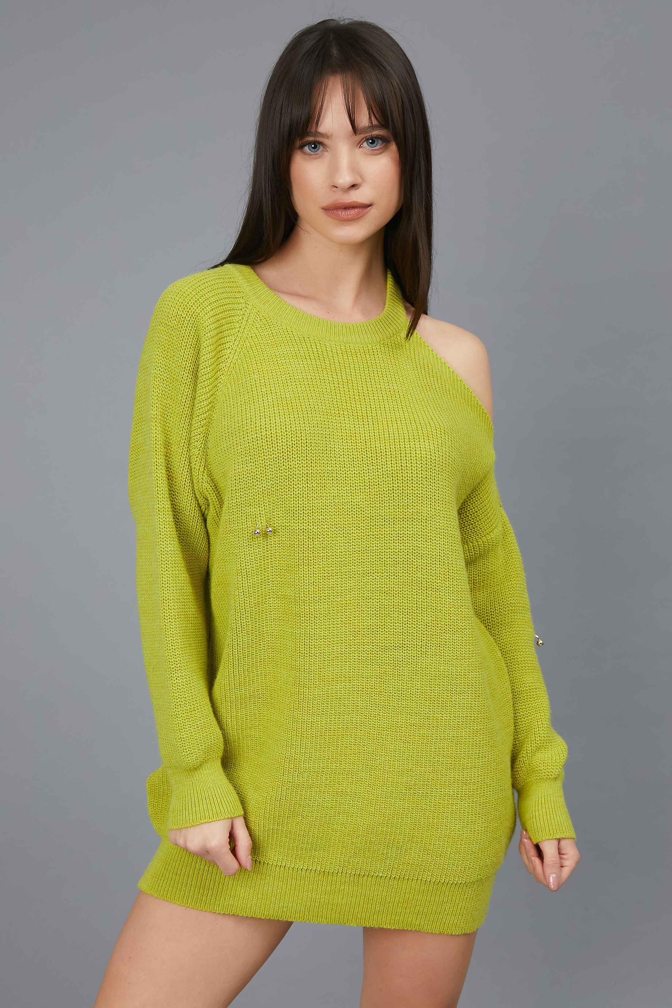 SHOULDER JERSEY DISCOVERED AND PEARCING PISTACHE