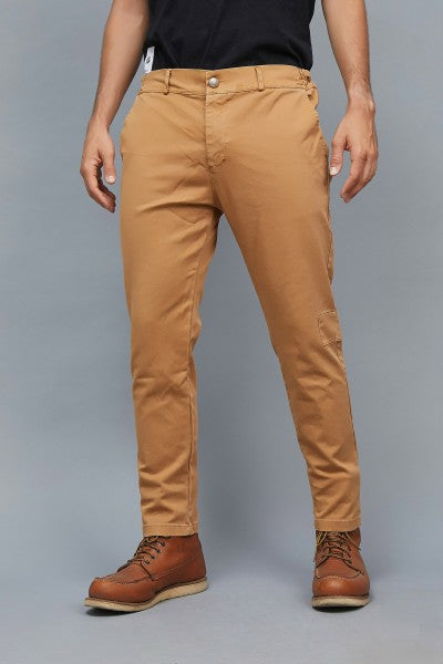 CAMEL CHINO PANTS