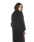 COAT WITH INTERCHANGEABLE BLACK MARTINGALE