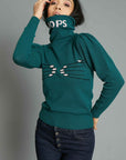 SLIM FIT SWEATER WITH GREEN INTARSIA HANDS