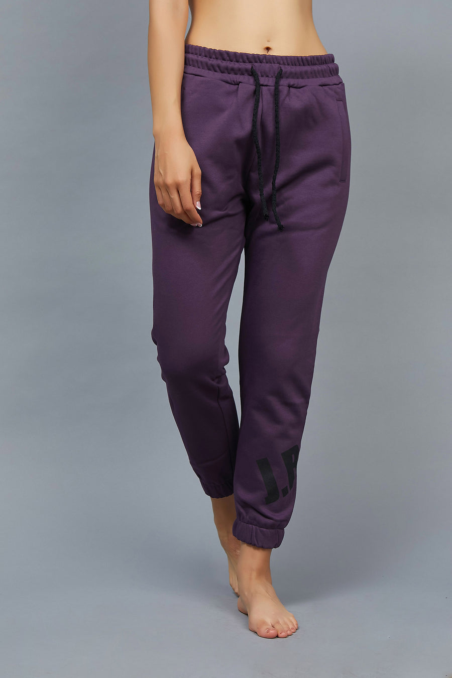 PURPLE BASIC LOGO TROUSERS