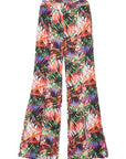 PANTS WITH SLITS AND JUNGLE PRINT